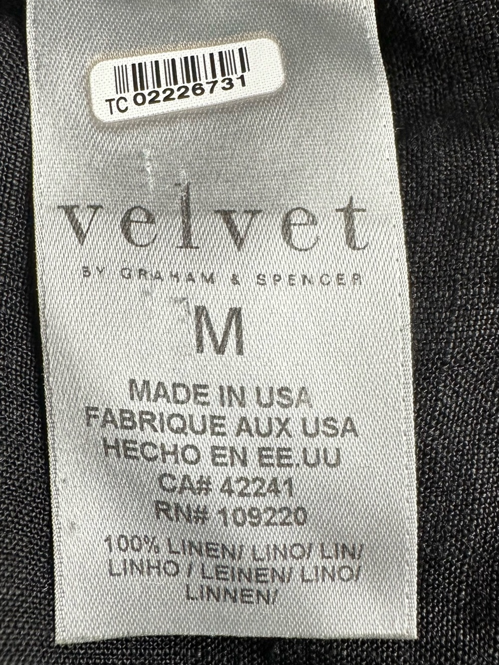 Velvet by Graham & Spencer Black Lightweight Button-Down Blouse - Picture 3 of 3